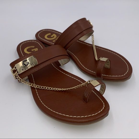 g by guess chain sandals